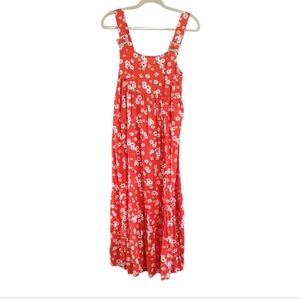 ASOS Red Floral Sleeveless Maternity Dress Size 4